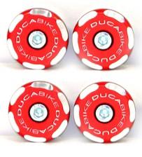 Ducabike Rahmenstopfen Kit Ducati 749 / 999, bicolor