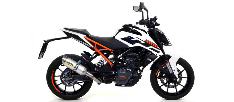 Arrow Thunder Slip-On KTM Duke 125, 2017-2020 , Alu / Dark