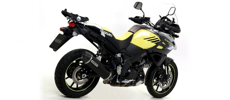 Arrow Maxi Race-Tech Slip-On Suzuki V-Strom 1000/1050, 2014- , Alu / Dark