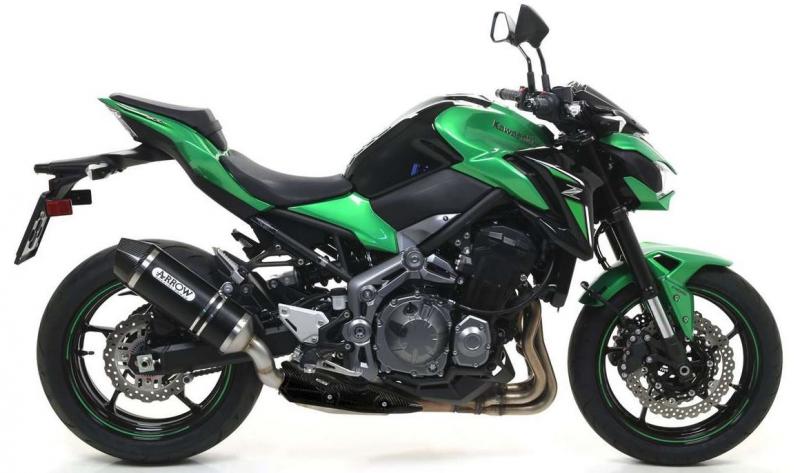 Arrow Race-Tech Slip-On Kawasaki Z 900, 2017-2019, Alu Dark