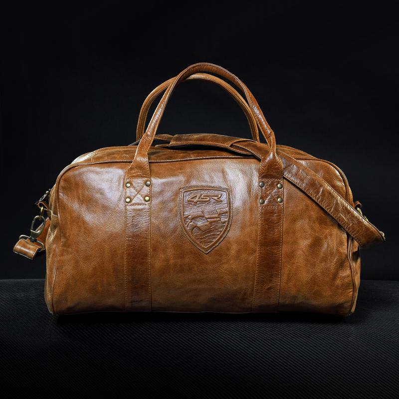 4SR Leder Reisetasche Cognac