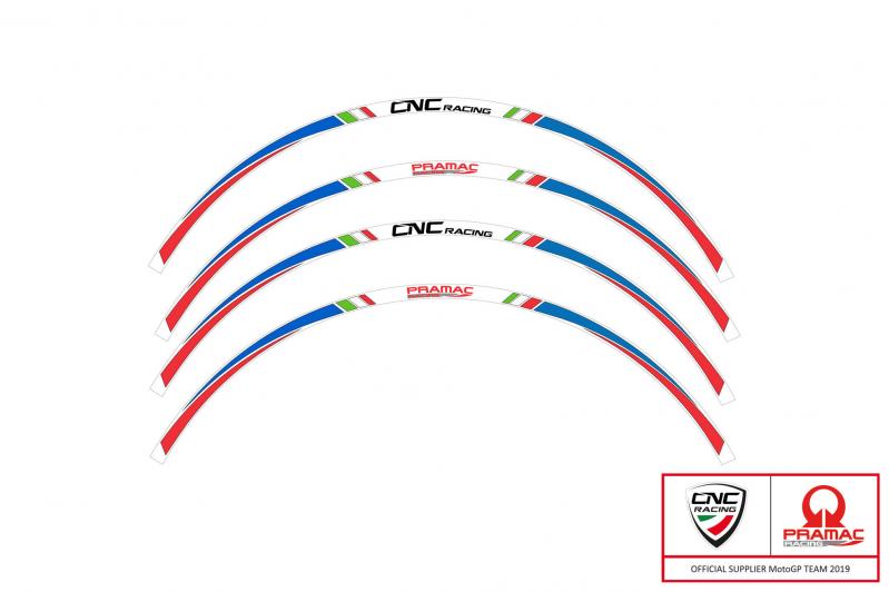 CNC Racing Felgenzierstreifen Pramac Racing Ducati 899 / 959 / 1199 / 1299 Panigale