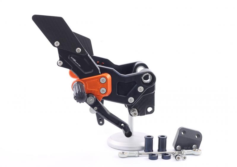 Biketec Fussrastenanlage KTM 125 Duke, 2011-2016