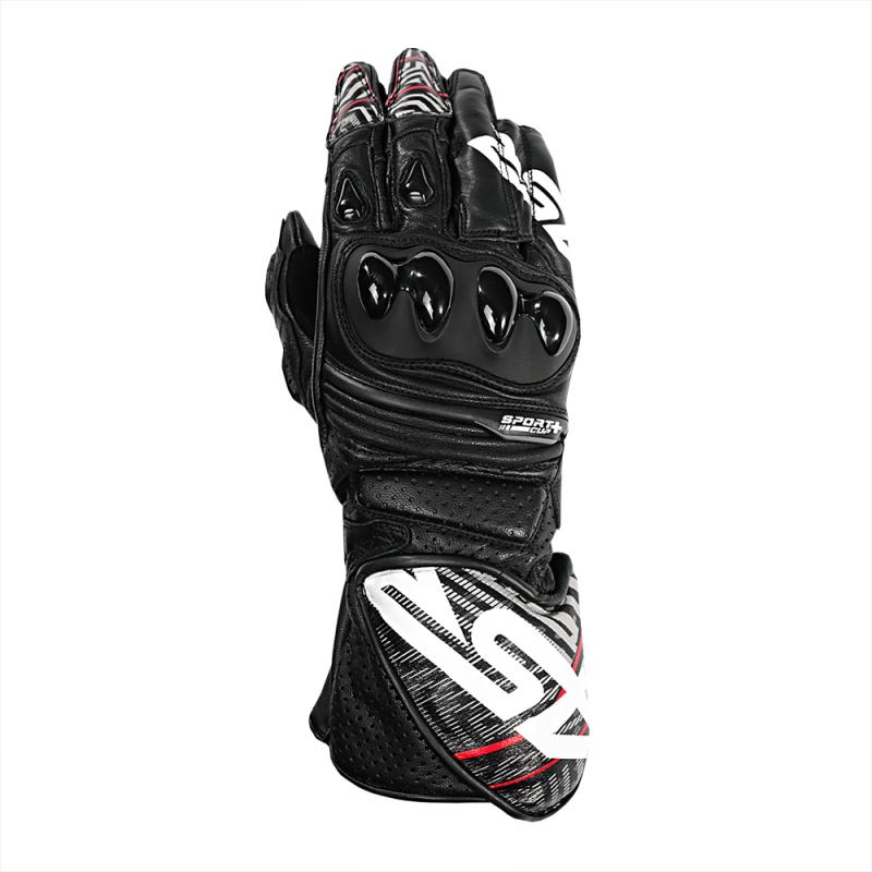 4SR Motorrad Lederhandschuh Sport Cup Plus EVO Black