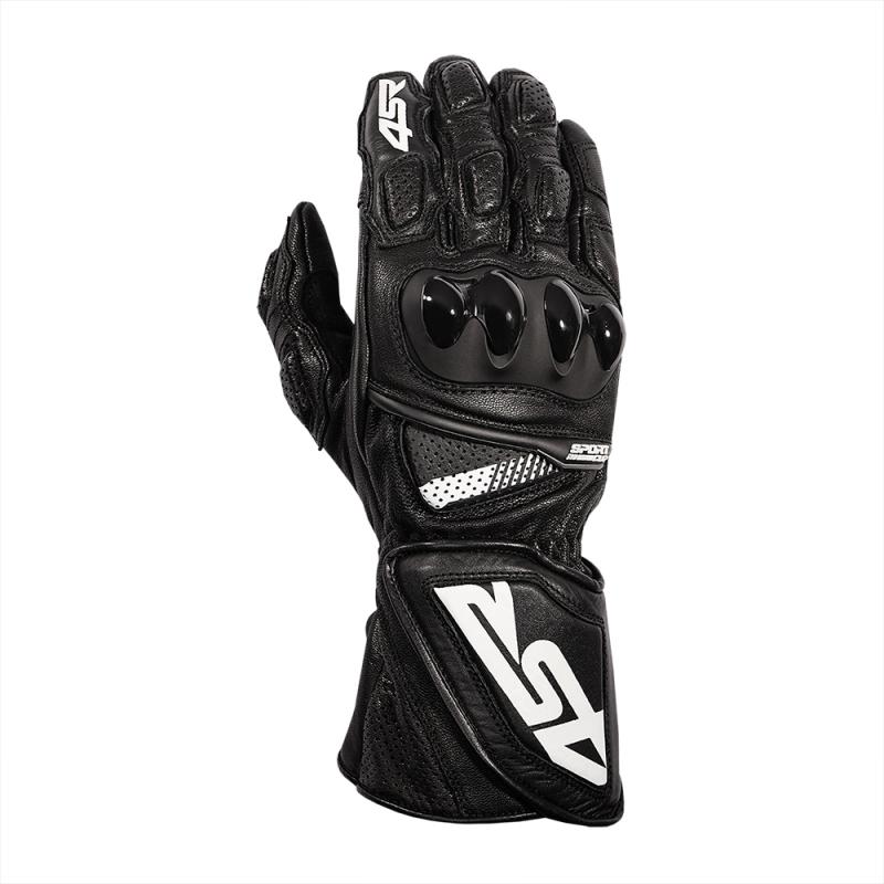 4SR Motorrad Lederhandschuh Sport Cup 3 Black