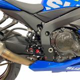 alpha Technik Fussrastenanlage Track Suzuki GSX-R 750, 2011-2017, schwarz