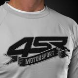 4SR Motorrad Sweatshirt Motorsport Flag Grey