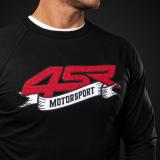 4SR Motorrad Sweatshirt Motorsport Flag Black